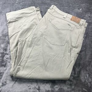 MOUNTAIN KHAKIS  Mens 54x32 Classic Fit  Pants Beige Stretch Spandex